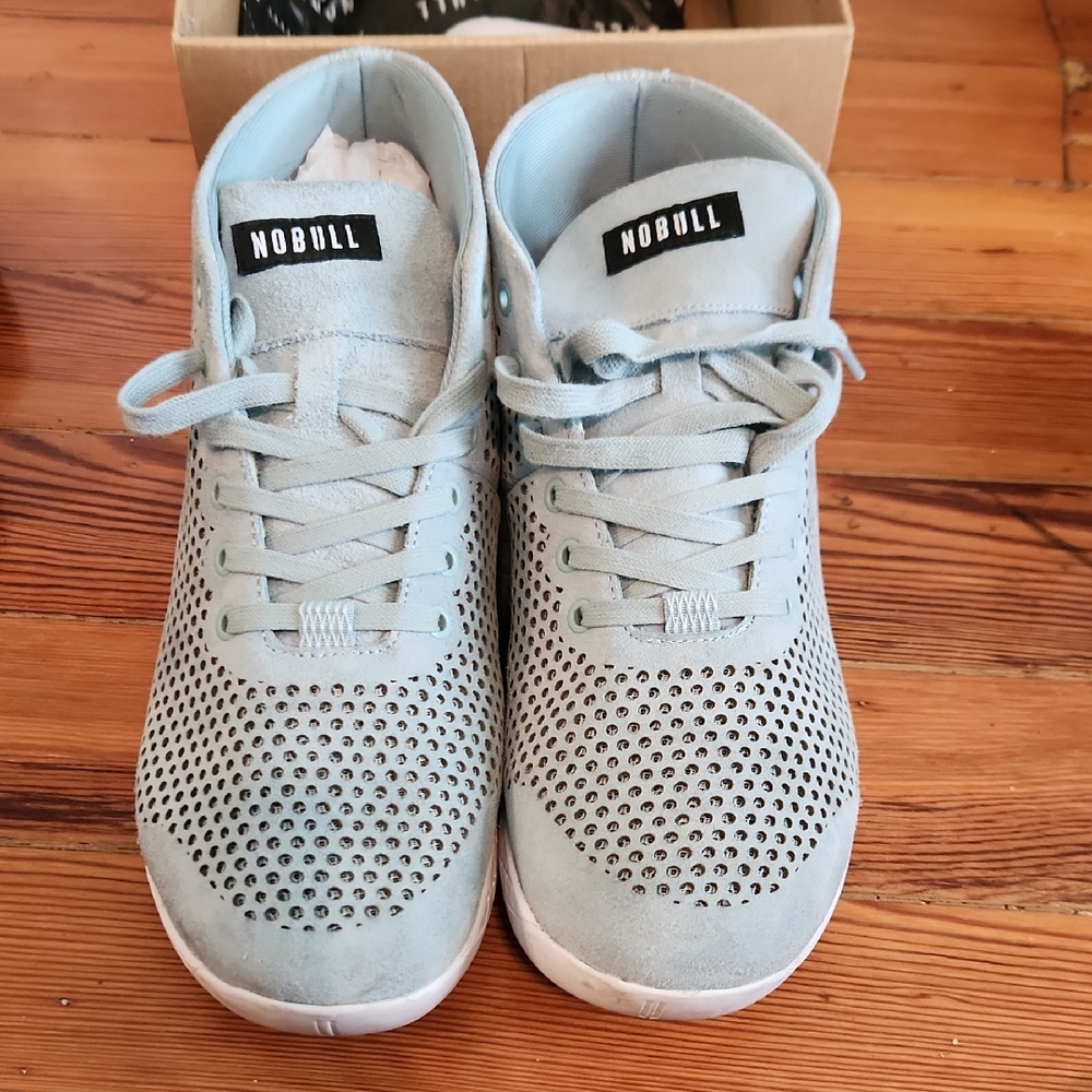 Nobull Light Blue Suede Trainer Mids